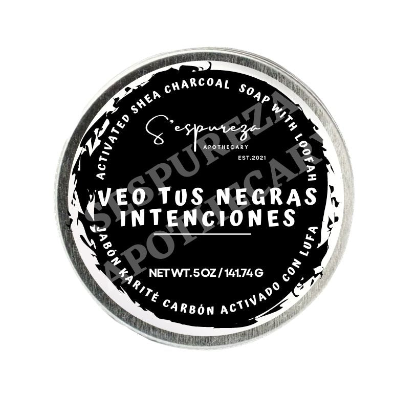 'Veo tus negras intenciones' Activated Charcoal Soap