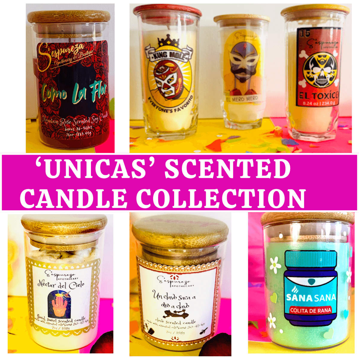 "Unicas" Scented Candle Collection