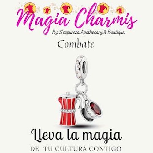 'Cafe Combate' Red Kettle & Tea Cup Charm