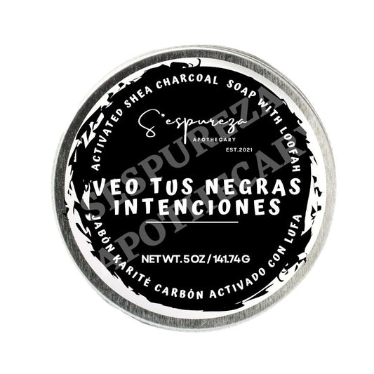 'Veo tus negras intenciones' Activated Charcoal Soap