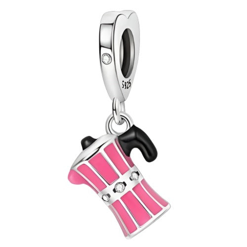 'Me Lattes' Pink Kettle Charm