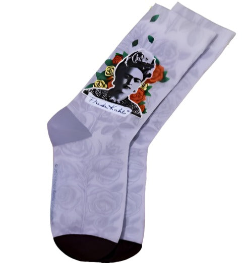 Feeling Purple Frida Crew Socks